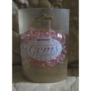 Pink Ice Crystal Gems For Cafts New 125 PCS